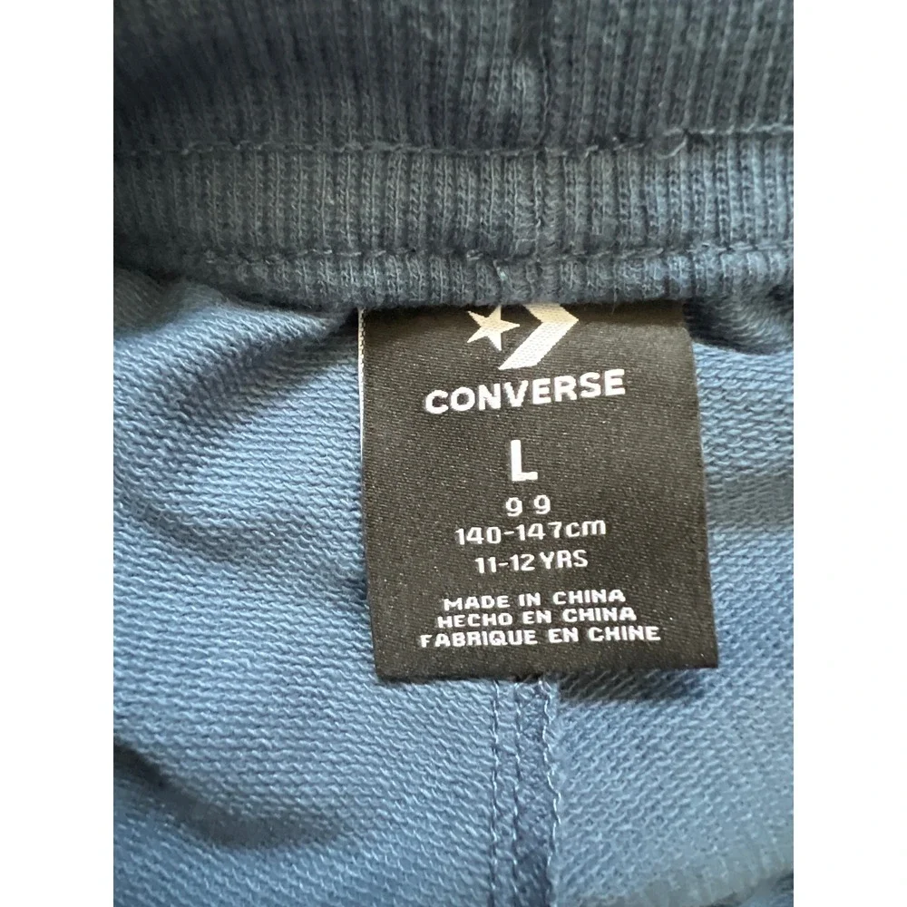 Converse Girls Slacker Blue Skort Built-In Shorts Pleated Size L 12